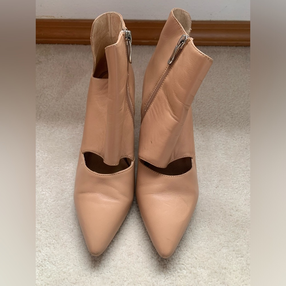 Nude Leather Heels